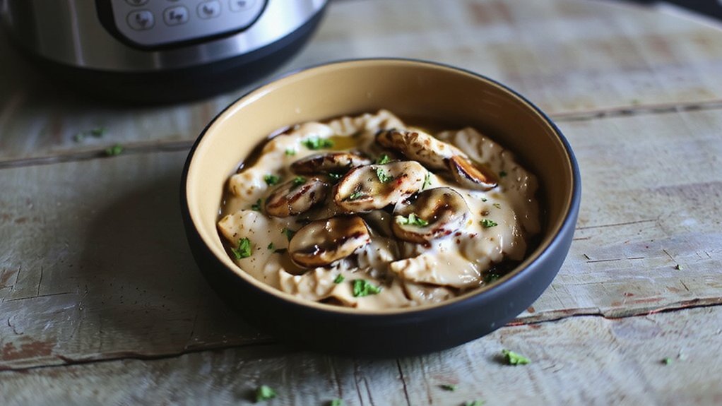 creamy dairy free mushroom risotto