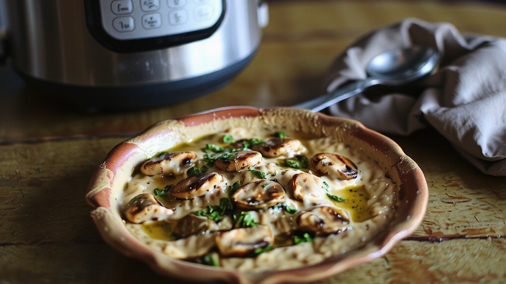 dairy free arborio mushroom risotto