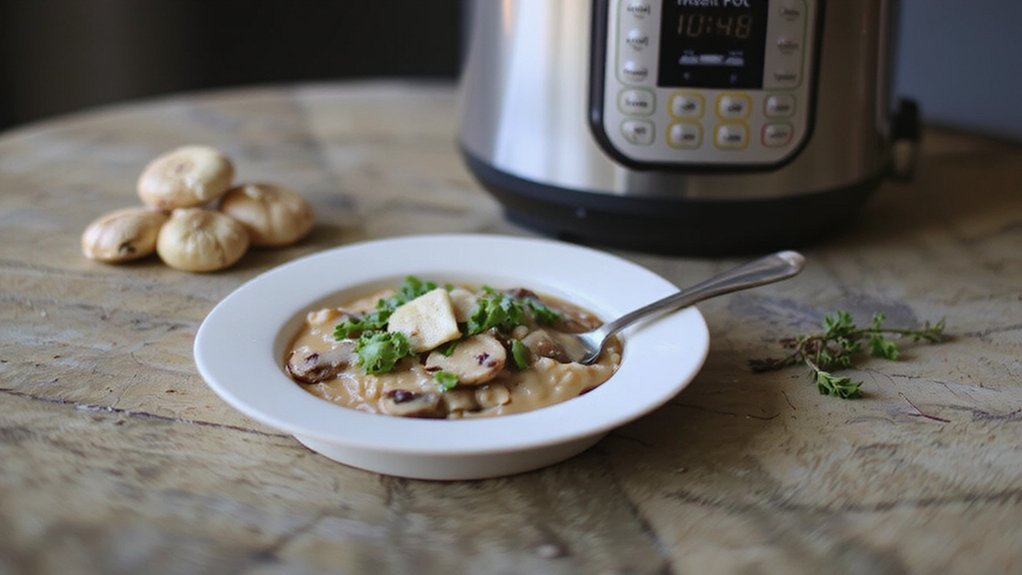 instant pot creamy mushroom risotto