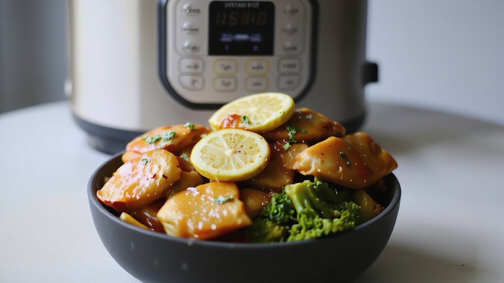 lemon garlic sear pressure finish