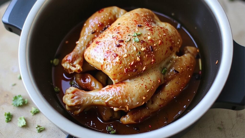 precisely measured chicken rub