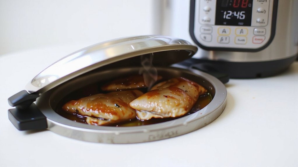 pressure cook frozen poultry safely