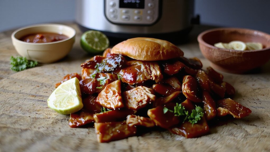 sear deglaze pressure shred