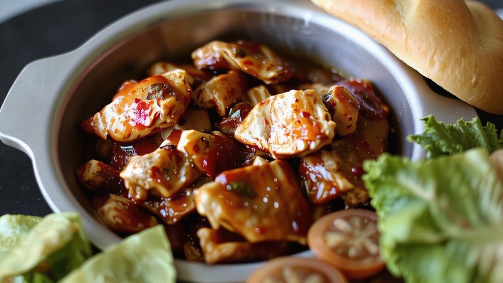 smoky pressure cooked shredded chicken