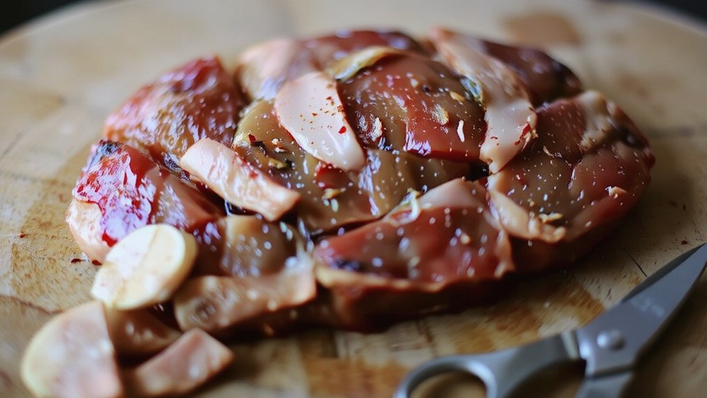 trim tie preserve fat cap